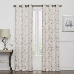Sonoma Goods For LifeĀ® 2-pack Leaf Embroidery Window Curtains