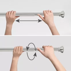 Sonoma Goods For Life® Anderson Aluminum Finial Tension Rod -Sonoma Furniture Store 3284568 ALT2