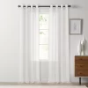 Sonoma Goods For Life® 1-Panel Crushed Voile Grommet Window Curtain -Sonoma Furniture Store 3285815 Ivory