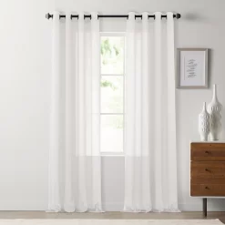 Sonoma Goods For Life® 1-Panel Crushed Voile Grommet Window Curtain