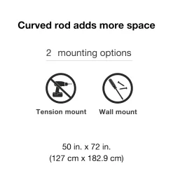 Sonoma Goods For Life® Aluminum Dual Curved Shower Rod -Sonoma Furniture Store 3289031 ALT3