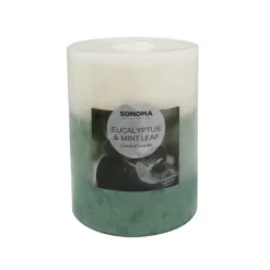 Sonoma Goods For Life® Eucalyptus & Mint Leaf 12.83-oz. Pillar Candle