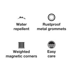 Sonoma Goods For Life® Medium Weight Fabric Shower Curtain Liner -Sonoma Furniture Store 3384209 ALT3