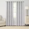 Sonoma Goods For Life® 2-pack Jacquard Woven Leaf Blackout Curtain -Sonoma Furniture Store 3444192 Gray