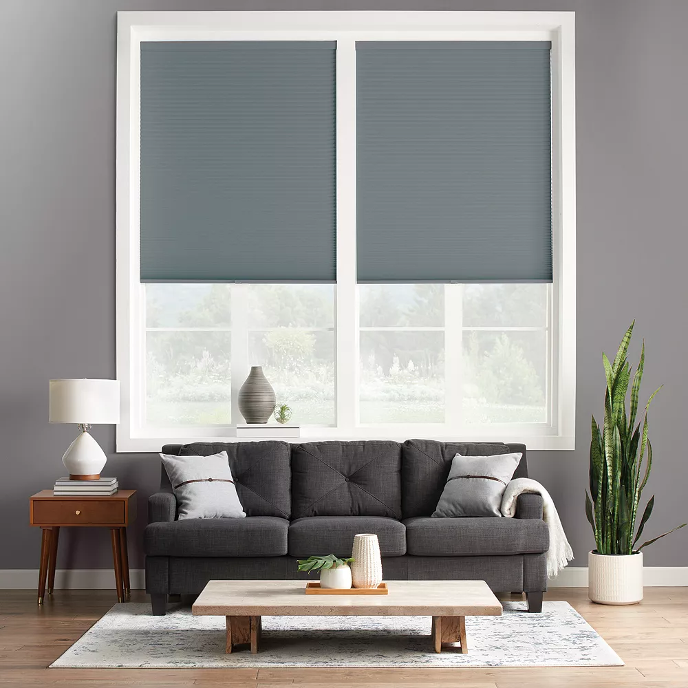 Sonoma Goods For Life® Custom Cordless Blackout Cellular Shade - 48" Length Sonoma Goods For Life® Custom Cordless Blackout Cellular Shade - 48" Length -Sonoma Furniture Store 3597152 Anchor Gray