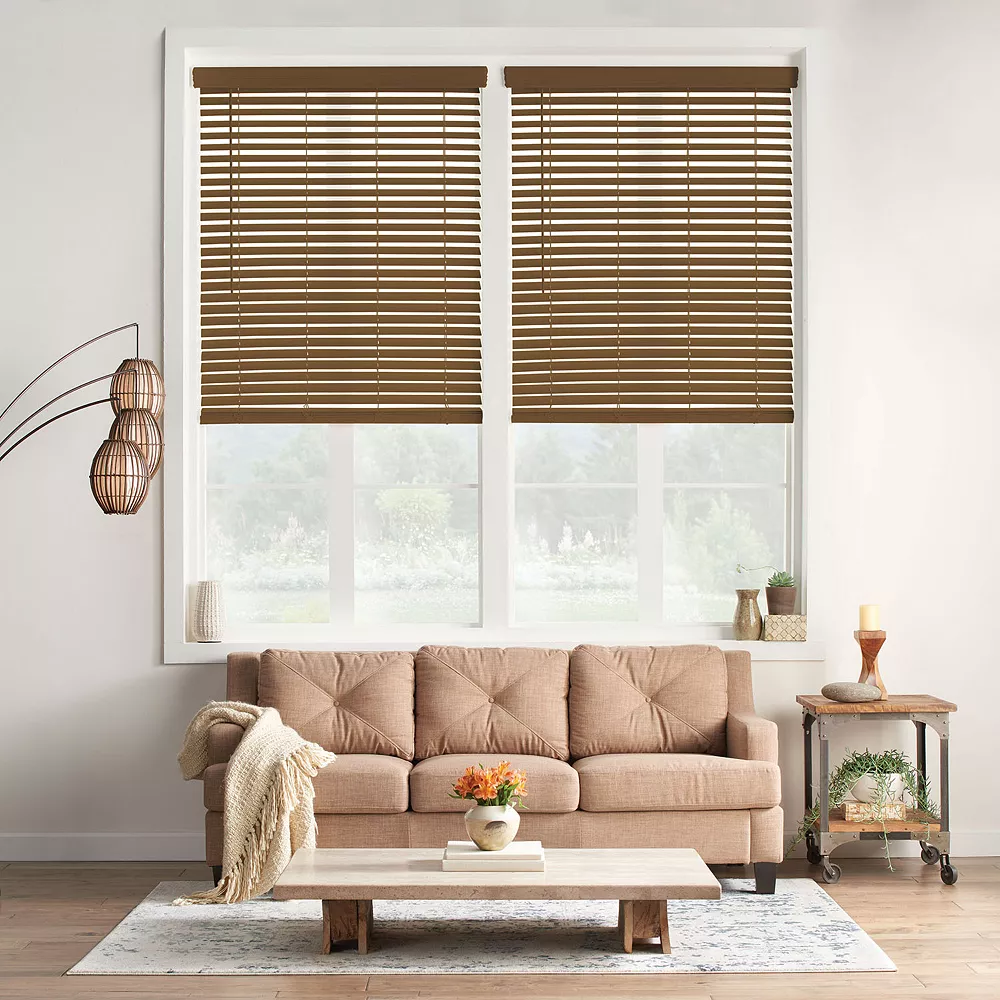 Sonoma Goods For Life® Cordless Faux Wood Blind - 72" Length Sonoma Goods For Life® Cordless Faux Wood Blind - 72" Length -Sonoma Furniture Store 3598922 Dark Oak