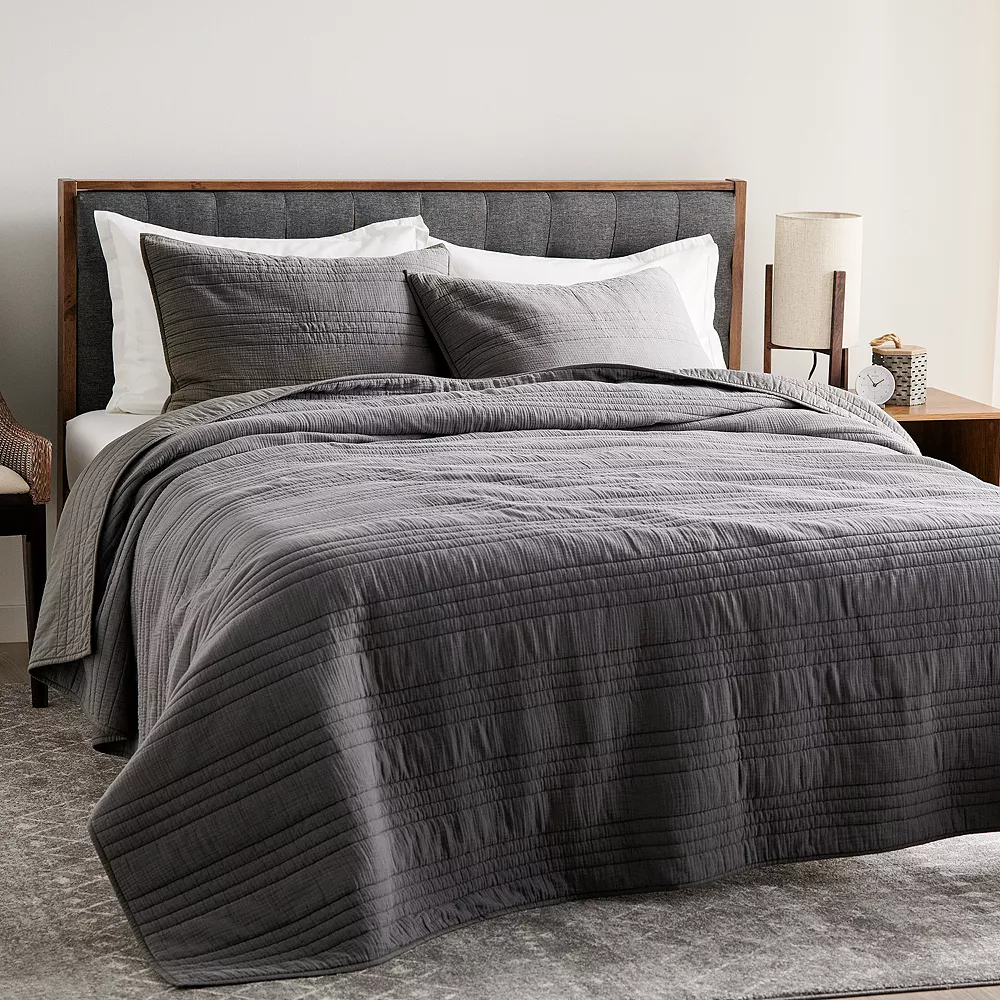 Sonoma Goods For Life® New Traditions Solid Gauze Quilt or Sham Sonoma Goods For Life® New Traditions Solid Gauze Quilt Or Sham -Sonoma Furniture Store 3615098 ALT3