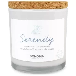 Sonoma Goods For Life® 13-oz. Serenity White Citrus & Ocean Air 3-Wick Jar Candle -Sonoma Furniture Store 4845464 ALT2