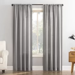 Sonoma Goods For LifeĀ® Recycled Polyester Vertical Stripe Sheer Window Curtain