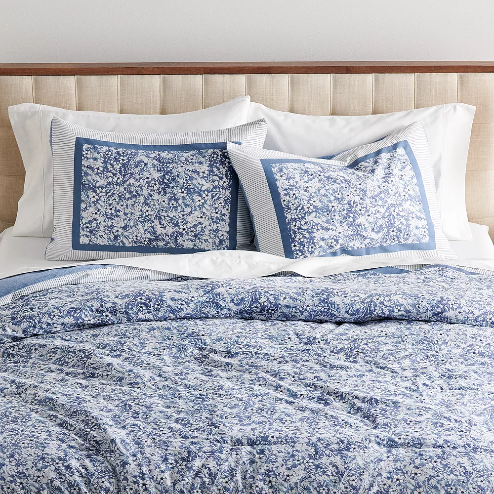 Sonoma Goods For Life® Porto Floral Printed Comforter Set with Shams Sonoma Goods For Life® Porto Floral Printed Comforter Set With Shams -Sonoma Furniture Store 5264356 ALT