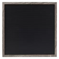 Sonoma Goods For LifeĀ® 12" X 12" Letterboard Black Slats With Gray Frame