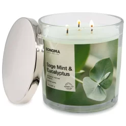 Sonoma Goods For Life® Sage Mint & Eucalyptus 14-oz. Candle Jar 4 Sonoma Goods For Life® Sage Mint & Eucalyptus 14-oz. Candle Jar -Sonoma Furniture Store 5494081 ALT3