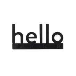 Sonoma Goods For LifeĀ® Hello 4-Hook Wall Decor