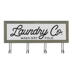 Sonoma Goods For LifeĀ® 4-Hook Laundry Co. Wall Decor