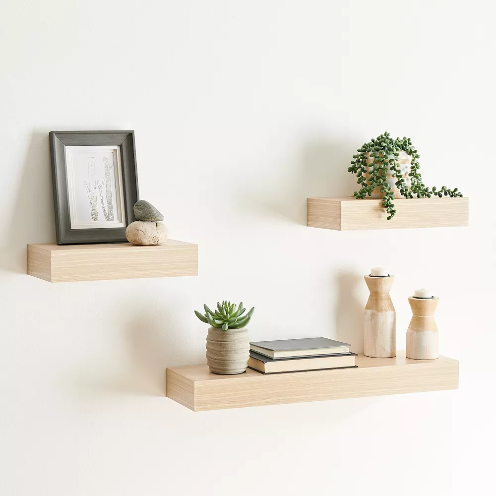 Sonoma Goods For Life® Floating Ledge Shelf Wall Decor 3-piece Set Sonoma Goods For Life® Floating Ledge Shelf Wall Decor 3-piece Set -Sonoma Furniture Store 5626528 ALT