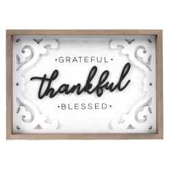 Sonoma Goods For LifeĀ® Grateful Thankful Blessed Wall Decor
