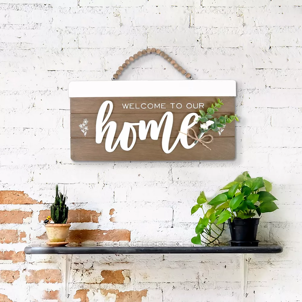 Sonoma Goods For Life® Welcome Home Beaded Wall Decor Sonoma Goods For Life® Welcome Home Beaded Wall Decor -Sonoma Furniture Store 5636000 ALT