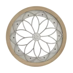 Sonoma Goods For LifeĀ® Mixed Material Flower Wall Medallion