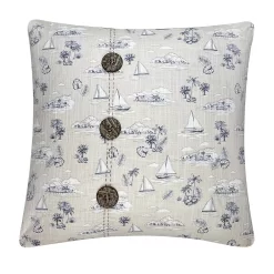 Sonoma Goods For LifeĀ® Seaside Toile Feather Fill Throw Pillow