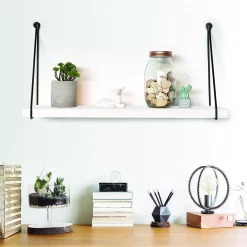 Sonoma Goods For Life® White & Metal Shelf -Sonoma Furniture Store 5676871 ALT