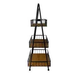 Sonoma Goods For Life® 3-Tier Wood & Metal Basket Shelf -Sonoma Furniture Store 5806678 ALT2