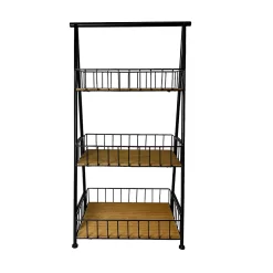 Sonoma Goods For Life® 3-Tier Wood & Metal Basket Shelf -Sonoma Furniture Store 5806678 ALT3