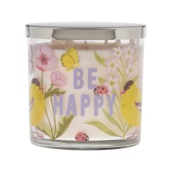 Sonoma Goods For LifeĀ® BE HAPPY Rainbow Lotus 13-oz. Candle Jar