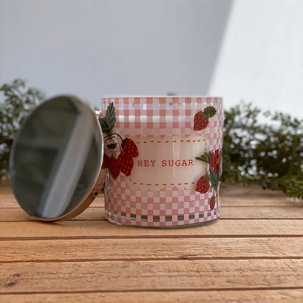 Sonoma Goods For Life® HEY SUGAR Vanilla Strawberry Swirl 13-oz. Candle Jar Sonoma Goods For Life® HEY SUGAR Vanilla Strawberry Swirl 13-oz. Candle Jar -Sonoma Furniture Store 5860420 ALT
