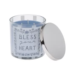 Sonoma Goods For Life® BLESS YOUR HEART Flamingo Blossoms 13-oz. Candle Jar -Sonoma Furniture Store 5860421 ALT2