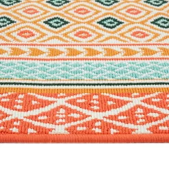 Sonoma Goods For Life® Indoor/Outdoor Warm Geo Border Rug -Sonoma Furniture Store 5864803 ALT3