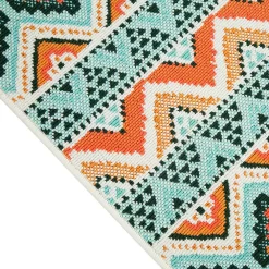 Sonoma Goods For Life® Indoor/Outdoor Coral Multi Geo Stripe Rug -Sonoma Furniture Store 5864807 ALT2