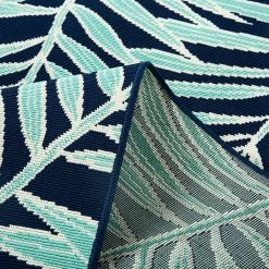 Sonoma Goods For Life® Indoor/Outdoor Navy Palm Leaves Rug -Sonoma Furniture Store 5864811 ALT2