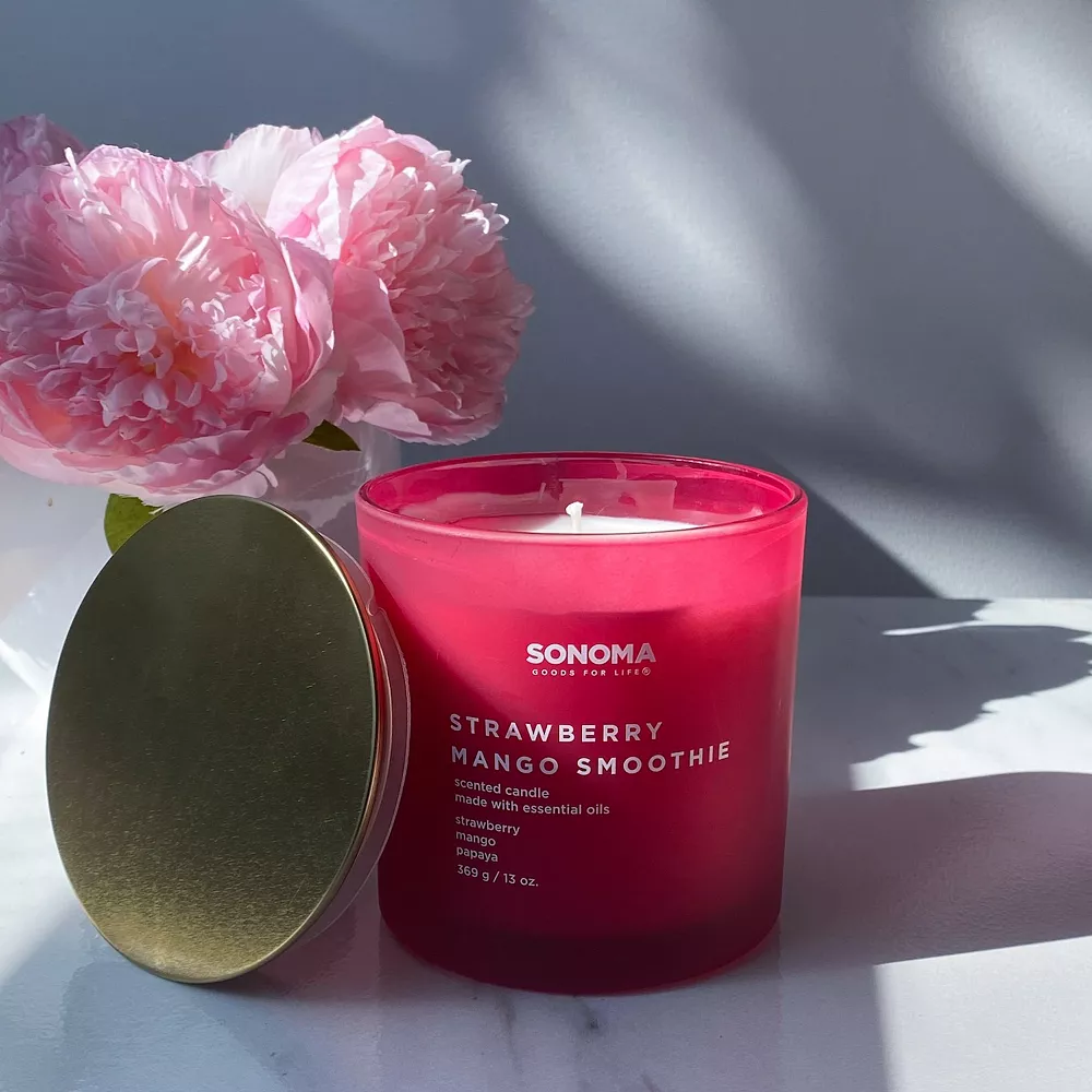 Sonoma Goods For Life® Strawberry Mango Smoothie 13-oz. Candle Jar Sonoma Goods For Life® Strawberry Mango Smoothie 13-oz. Candle Jar -Sonoma Furniture Store 5879788 ALT