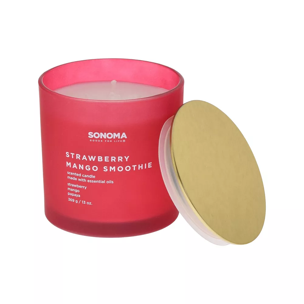 Sonoma Goods For Life® Strawberry Mango Smoothie 13-oz. Candle Jar Sonoma Goods For Life® Strawberry Mango Smoothie 13-oz. Candle Jar -Sonoma Furniture Store 5879788 ALT2