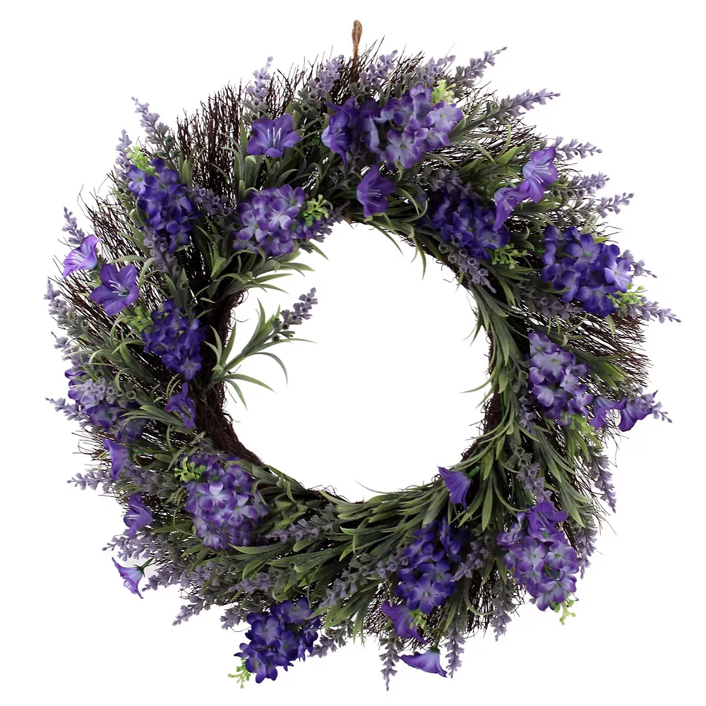 Sonoma Goods For Life® Artificial Violet Lavender Hyacinth Wreath Sonoma Goods For Life® Artificial Violet Lavender Hyacinth Wreath -Sonoma Furniture Store 5899500