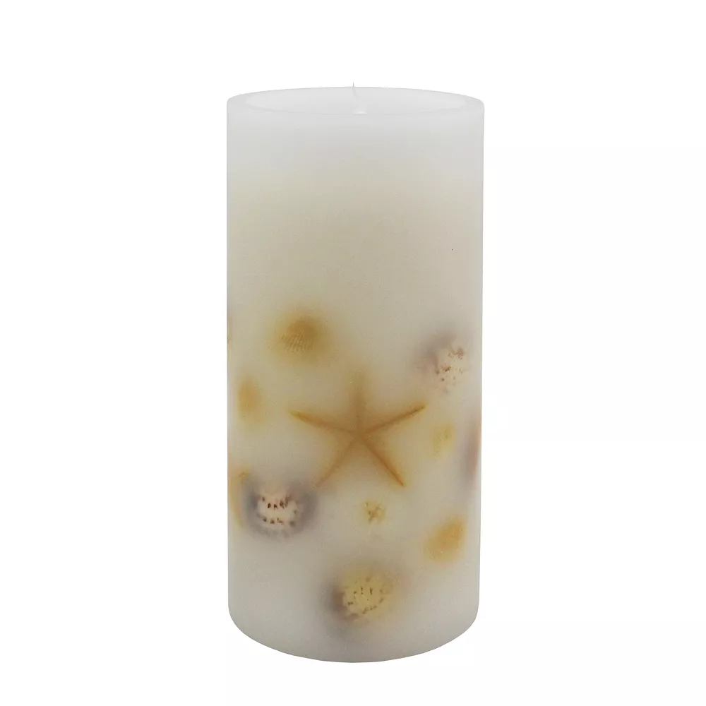 Sonoma Goods For Life® LED Seashell Embedded Pillar Candle Sonoma Goods For Life® LED Seashell Embedded Pillar Candle -Sonoma Furniture Store 5901121 ALT4
