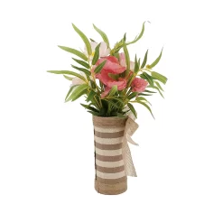 Sonoma Goods For Life® Artificial Pink Flower Arrangement Table Decor -Sonoma Furniture Store 5904705 ALT3