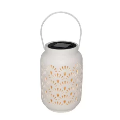 Sonoma Goods For Life® Small Ceramic Solar LED White Lantern