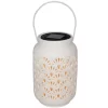 Sonoma Goods For Life® Large Ceramic Solar LED White Lantern -Sonoma Furniture Store 5905816