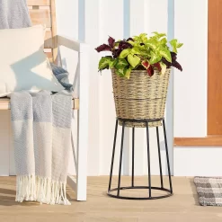 Sonoma Goods For Life® Large Seagrass Planter With Metal Stand -Sonoma Furniture Store 5920619 ALT