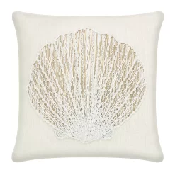 Sonoma Goods For Life® Seashell Ultimate Feather Fill Throw Pillow