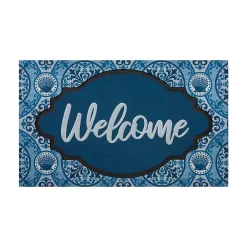 Sonoma Goods For Life® BLUE WELCOME MEDALLION DOORMAT