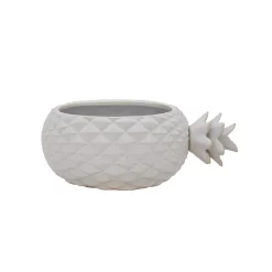 Sonoma Goods For LifeĀ® White Pineapple Planter Table Decor