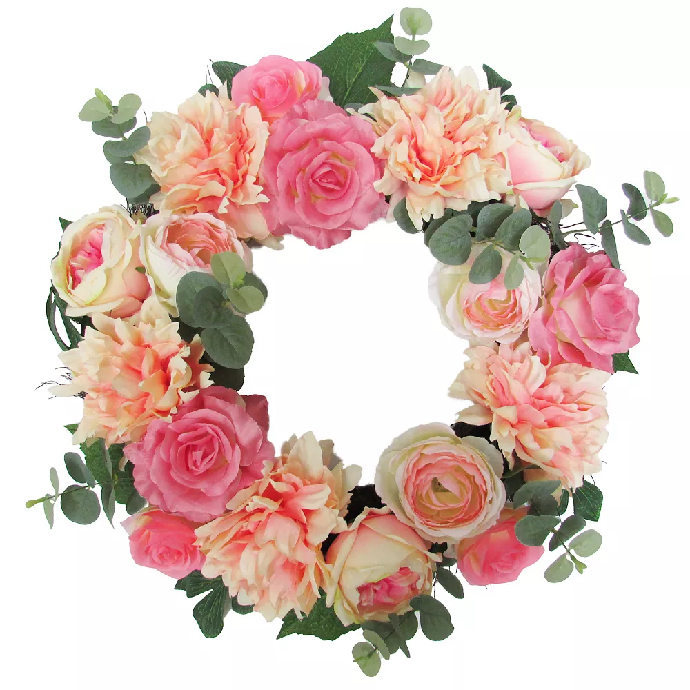 Sonoma Goods For Life® Artificial Hydrangea Cabbage Rose Wreath Sonoma Goods For Life® Artificial Hydrangea Cabbage Rose Wreath -Sonoma Furniture Store 5997162