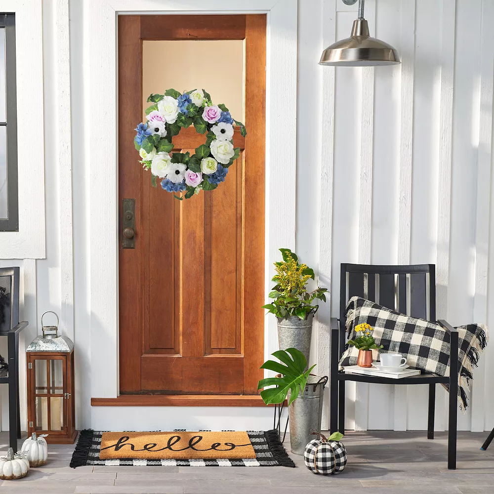 Sonoma Goods For Life® Artificial Rose Hydrangea Wreath Sonoma Goods For Life® Artificial Rose Hydrangea Wreath -Sonoma Furniture Store 5997164 ALT