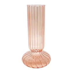 Sonoma Goods For Life® Blush Color Glass Decorative Vase Table Decor